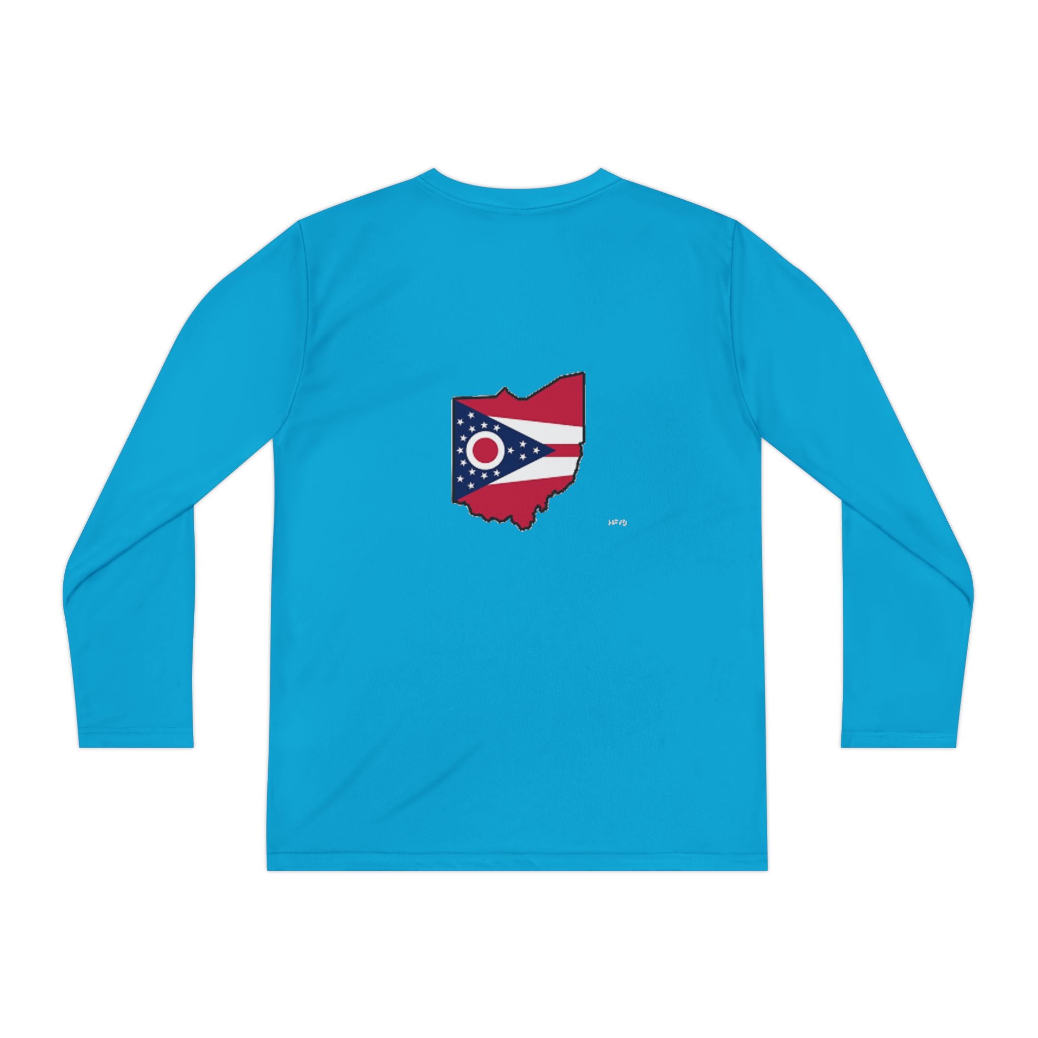 Ohio Flag Youth Long Sleeve Tee — Youngstown Text Graphic - 314 Originals