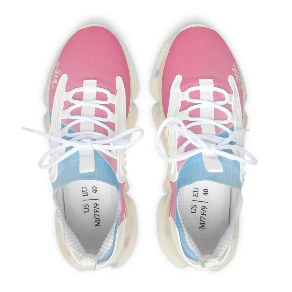 Women's Mesh Sneakers — Pastel Pink & Blue Lightweight Athletic Shoes - 314 Originals