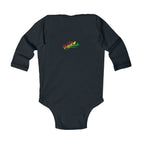 Mom's Favorite Kid Infant Long Sleeve Bodysuit - Cute Rasta Color Baby Onesie - 314 Originals