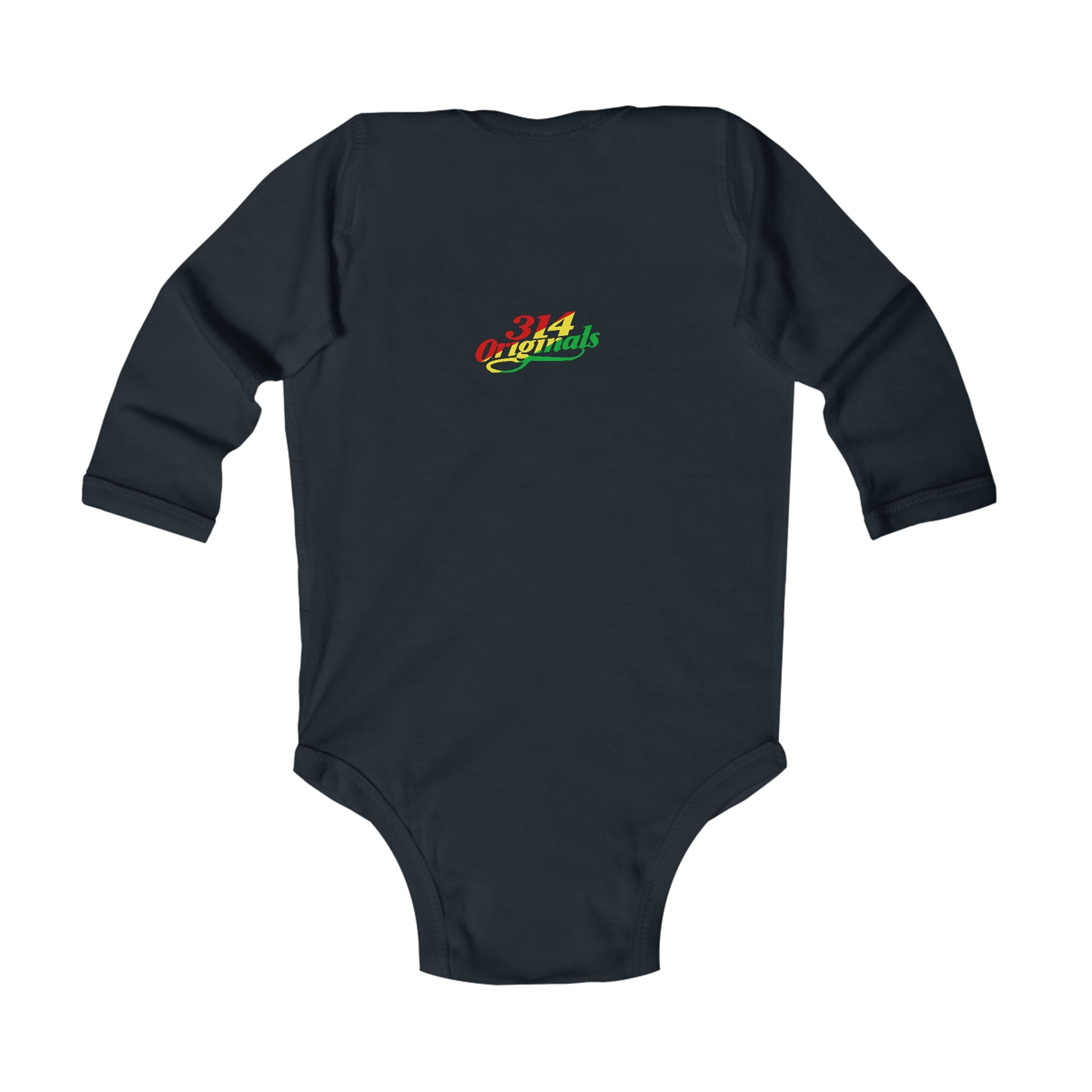 Mom's Favorite Kid Infant Long Sleeve Bodysuit - Cute Rasta Color Baby Onesie - 314 Originals