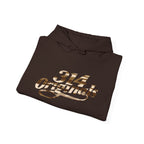 Brown Camo '314' Script Hoodie — City Pride Casual Pullover - 314 Originals