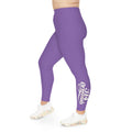 Light Purple Plus Size Leggings — Subtle Side Script Graphic, Comfortable Everyday Activewear - 314 Originals