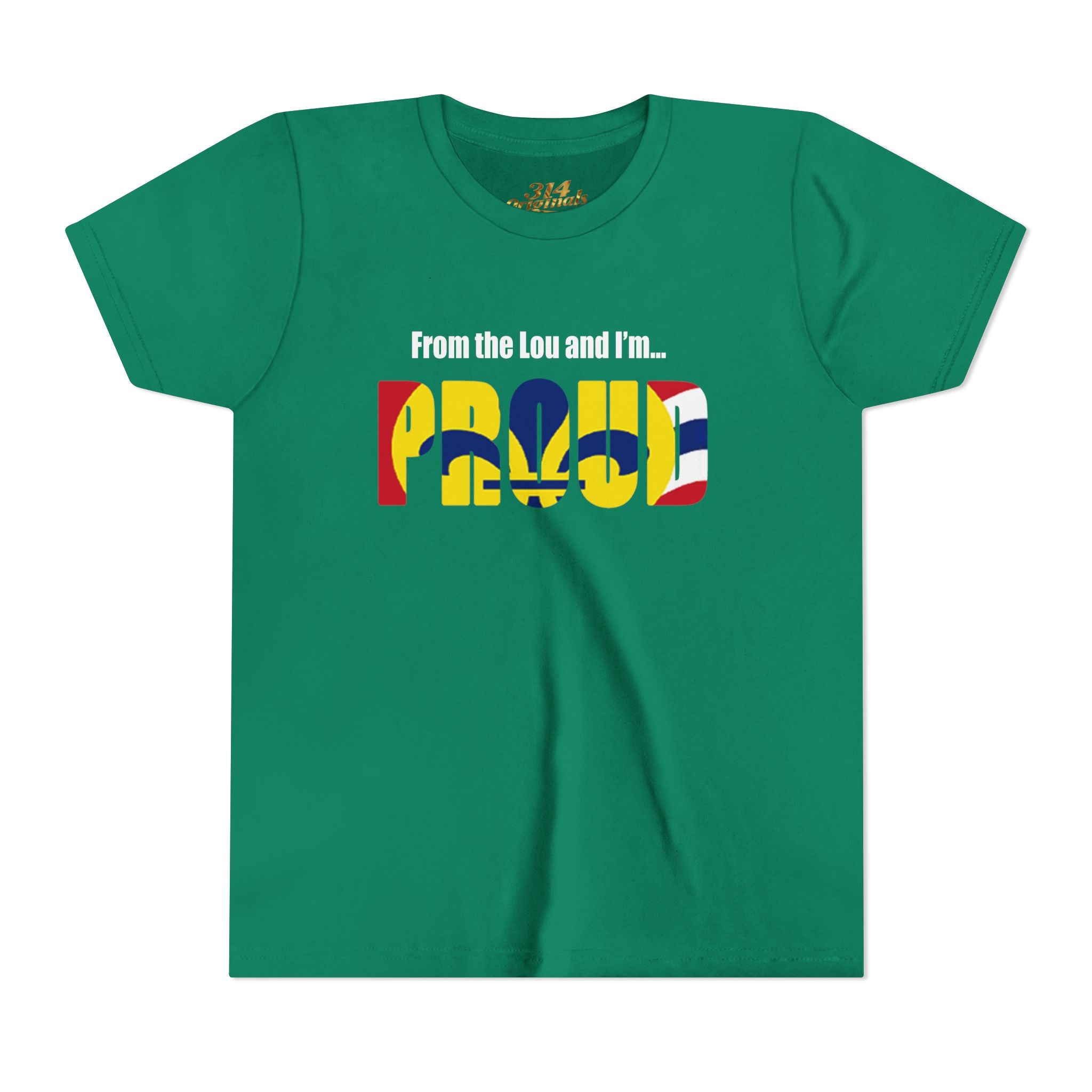 "From the Lou and I'm... Proud" St. Louis Flag Kids Shirt