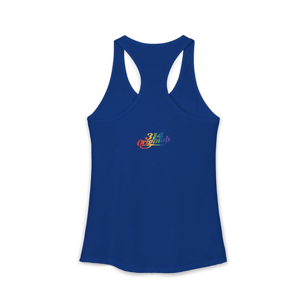 'PROUD' Women's Ideal Racerback Tank Printify Tank Top  314 Originals