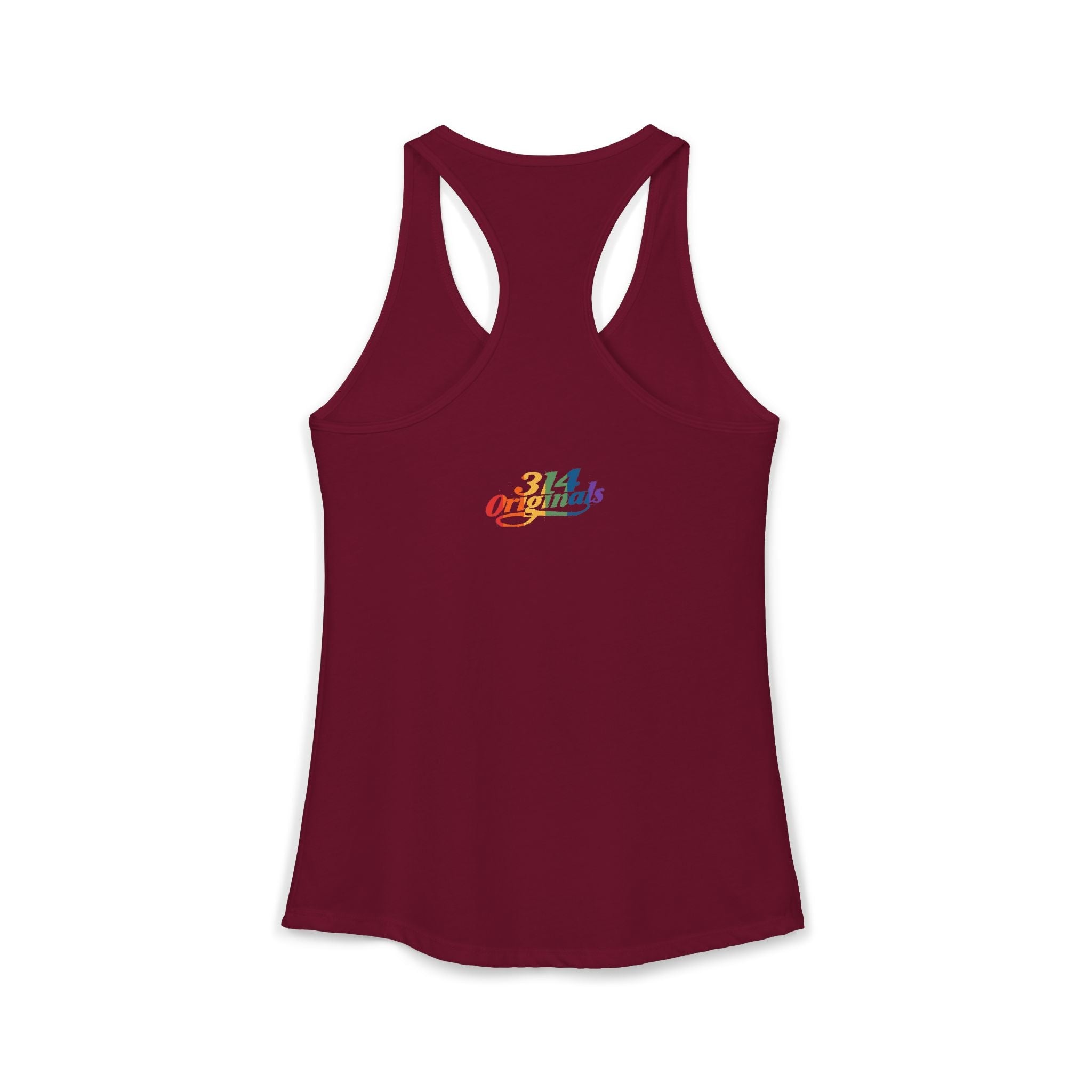 'PROUD' Women's Ideal Racerback Tank Printify Tank Top  314 Originals