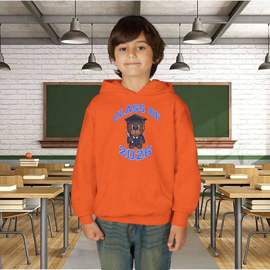 Youth Hoodie - 'Class of 2026' Graduation Bear Hoodie with '314 Originals' Back Print