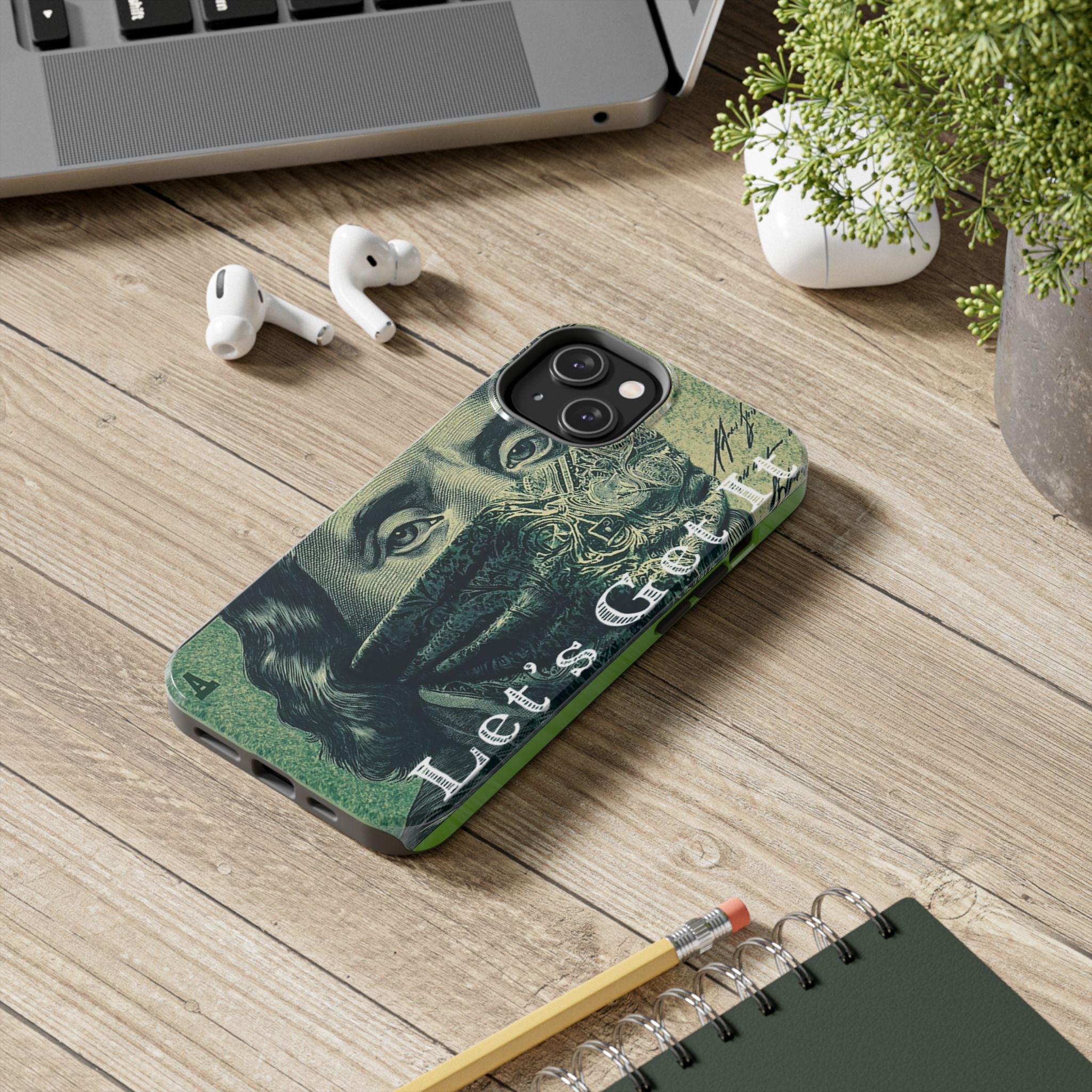 Ben Franklin "Let's Get It" Bandana Design Tough Phone Case Printify Phone Case  314 Originals