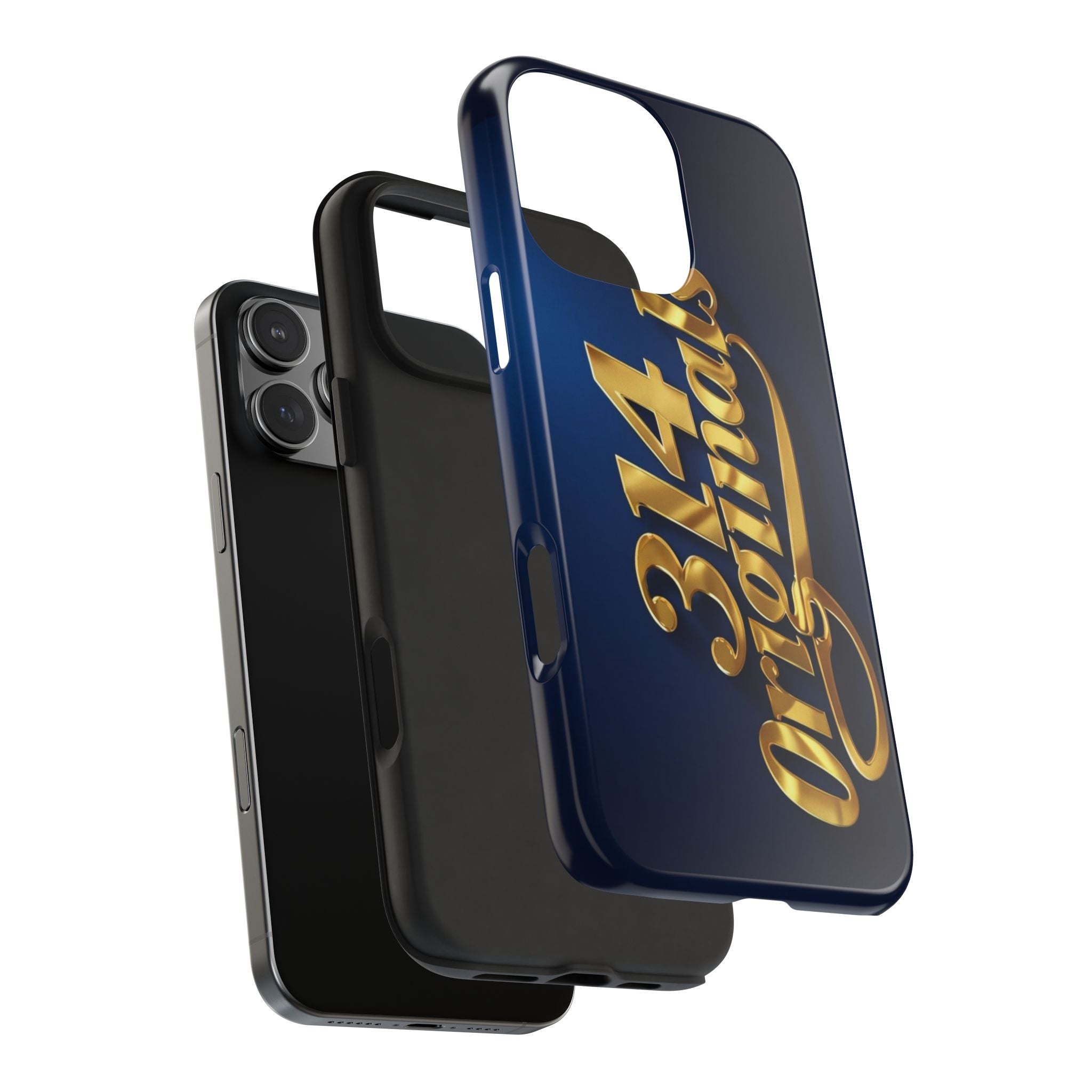 "314 Originals" Gold Script on Navy Tough Protective Case Printify Phone Case  314 Originals