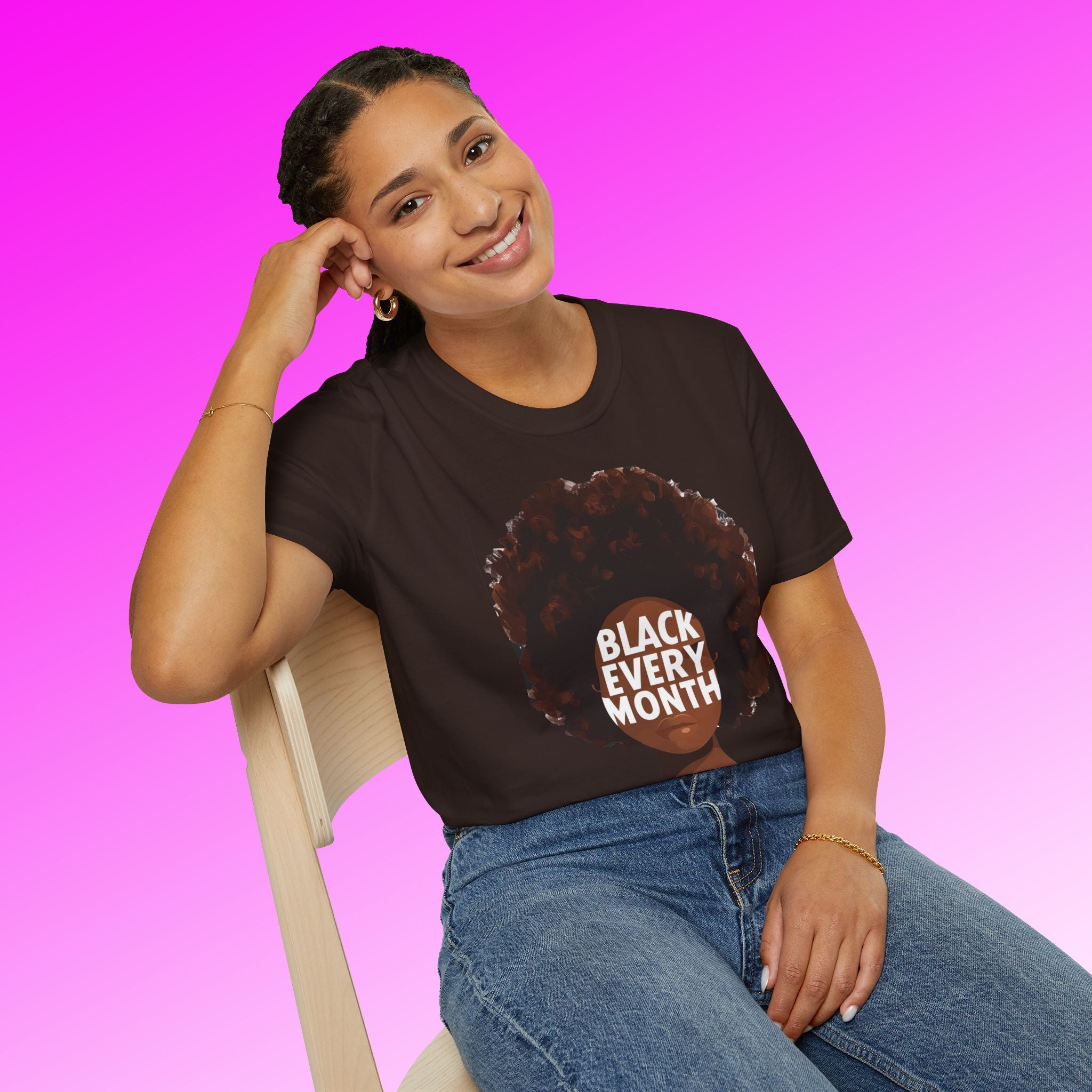 Black Every Month T-Shirt — Afrocentric Pride Graphic Tee - 314 Originals