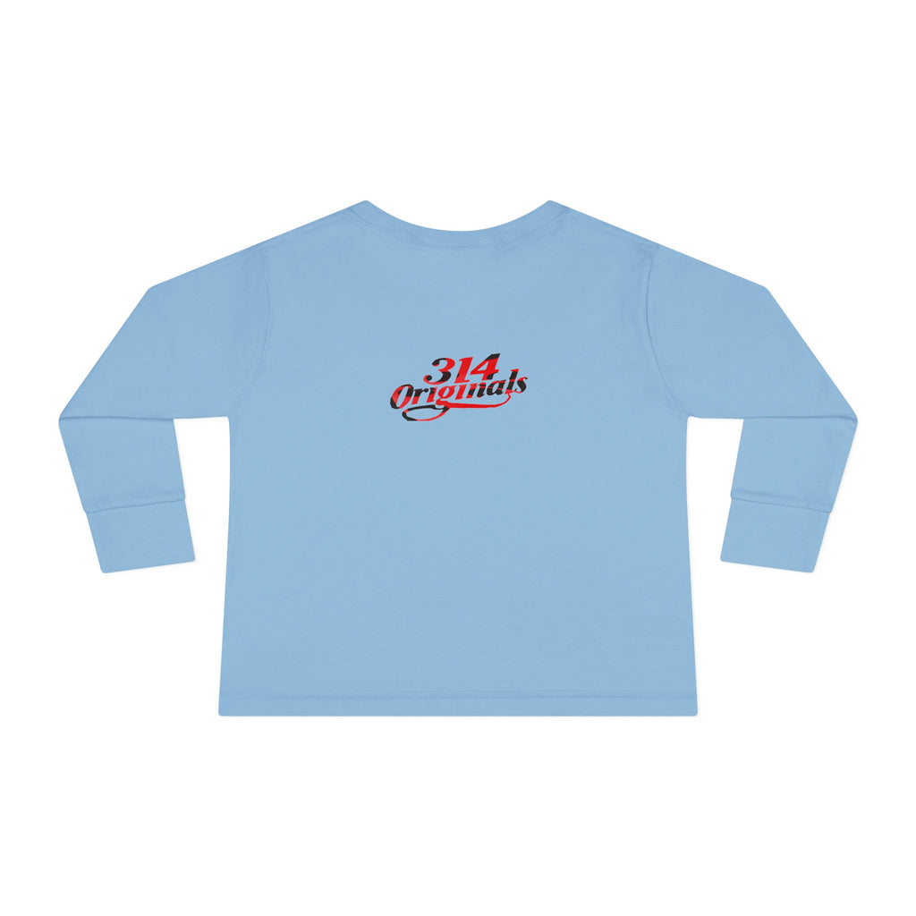 Toddler Long Sleeve Tee — Cute Ladybug Chest Design with “314 Original” Back - 314 Originals