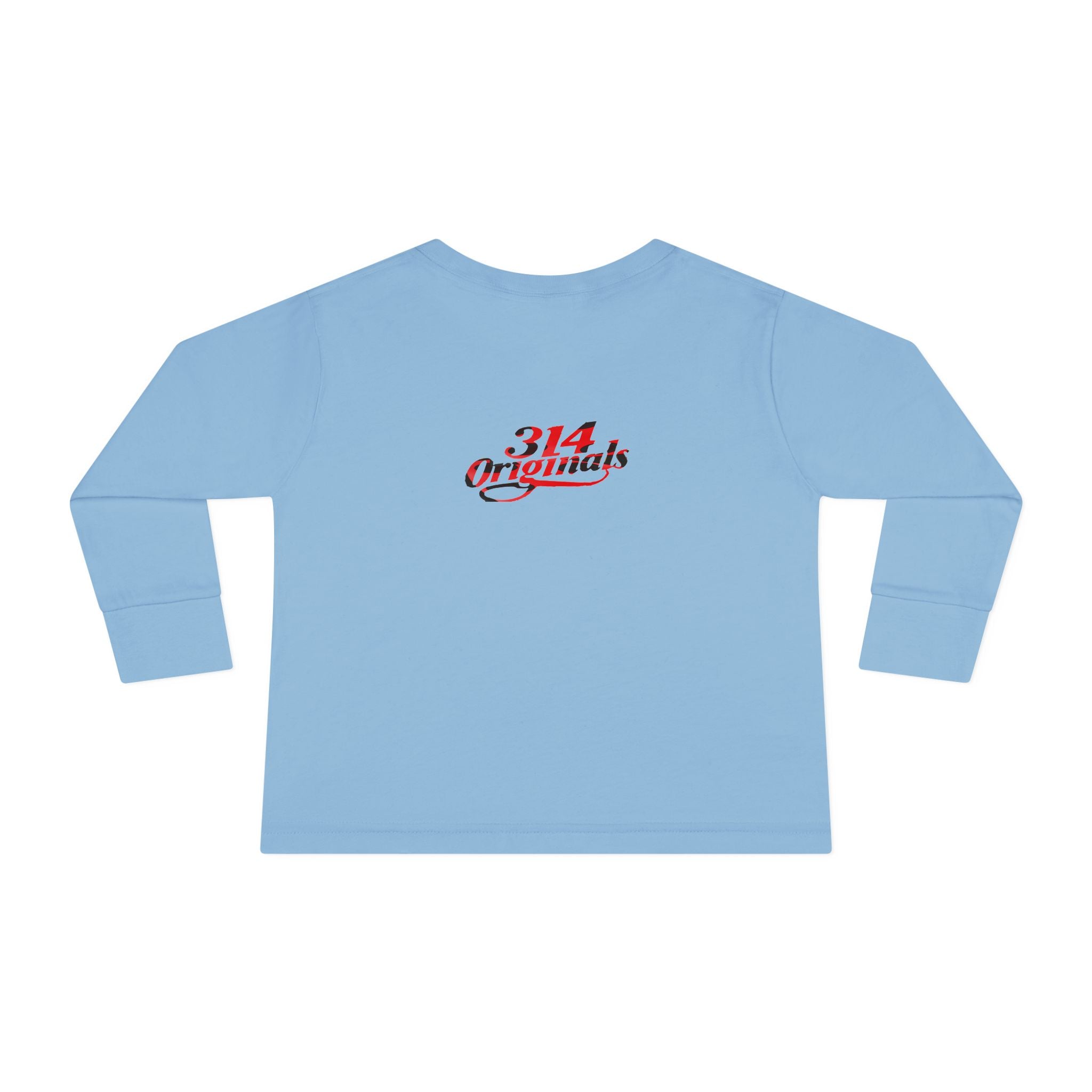 Toddler Long Sleeve Tee — Cute Ladybug Chest Design with “314 Original” Back - 314 Originals