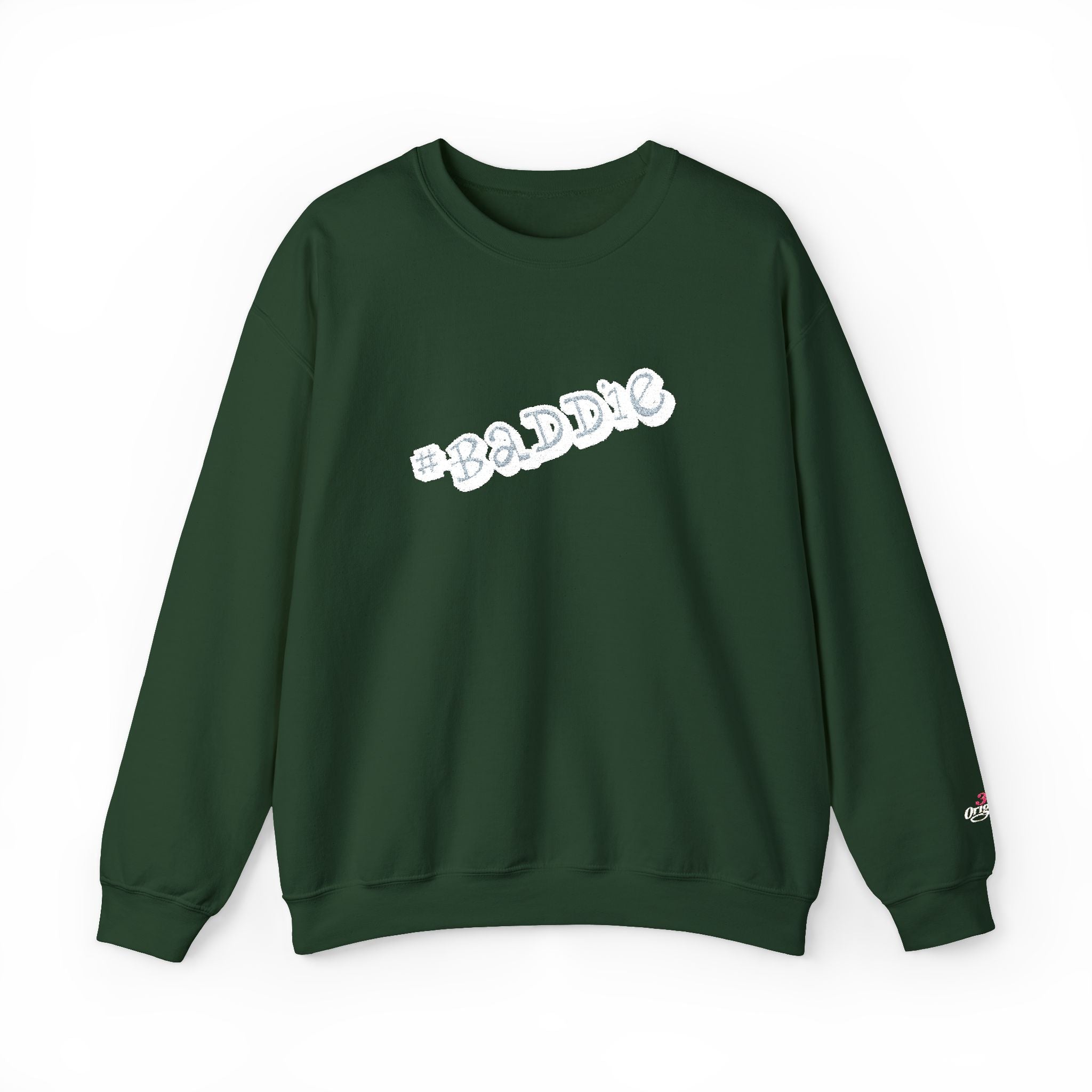 Cloud Script Crewneck Sweatshirt — White Script Logo Cozy Pullover Printify Sweatshirt  314 Originals