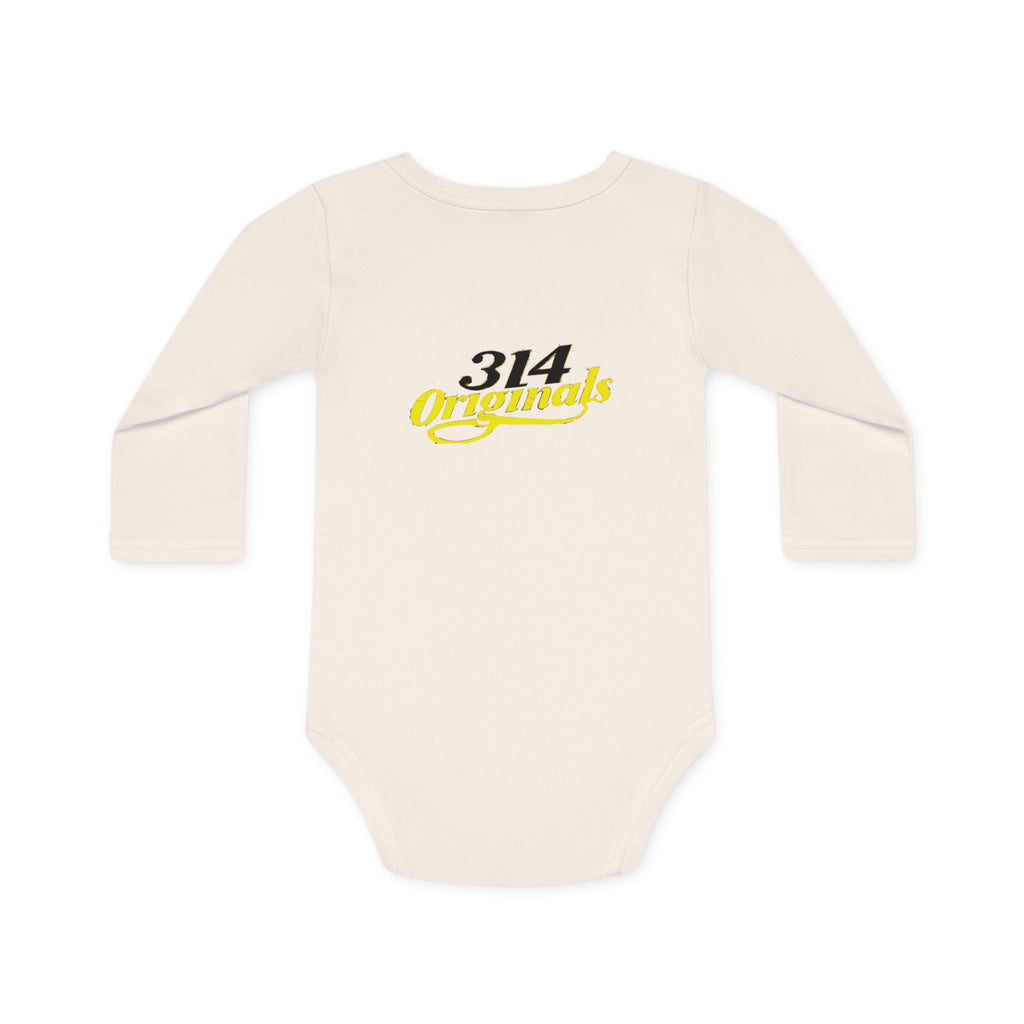 Caution: Cuteness Overload Baby Bodysuit – 314 Originals Long-Sleeve Organic Onesie - 314 Originals