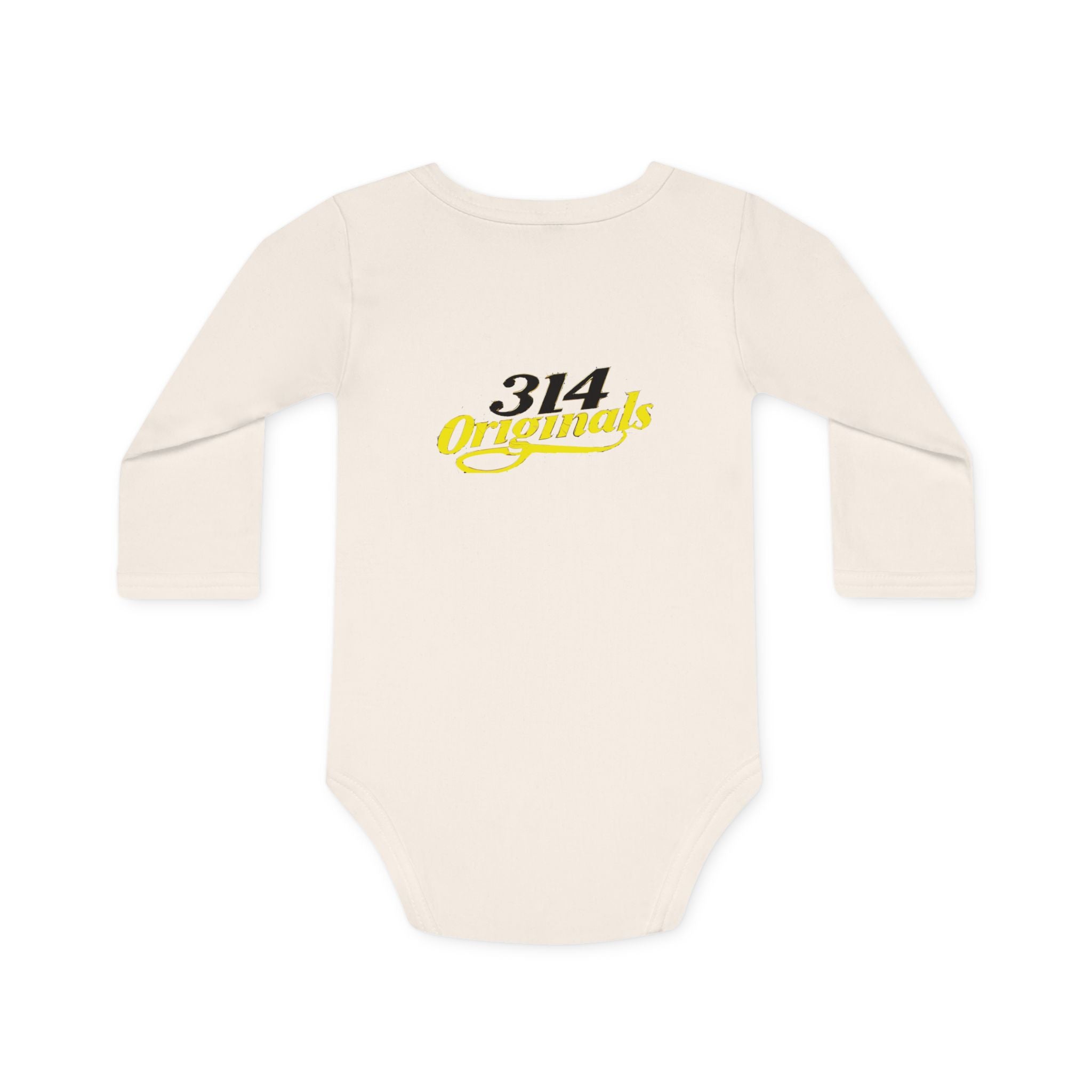 Caution: Cuteness Overload Baby Bodysuit – 314 Originals Long-Sleeve Organic Onesie - 314 Originals