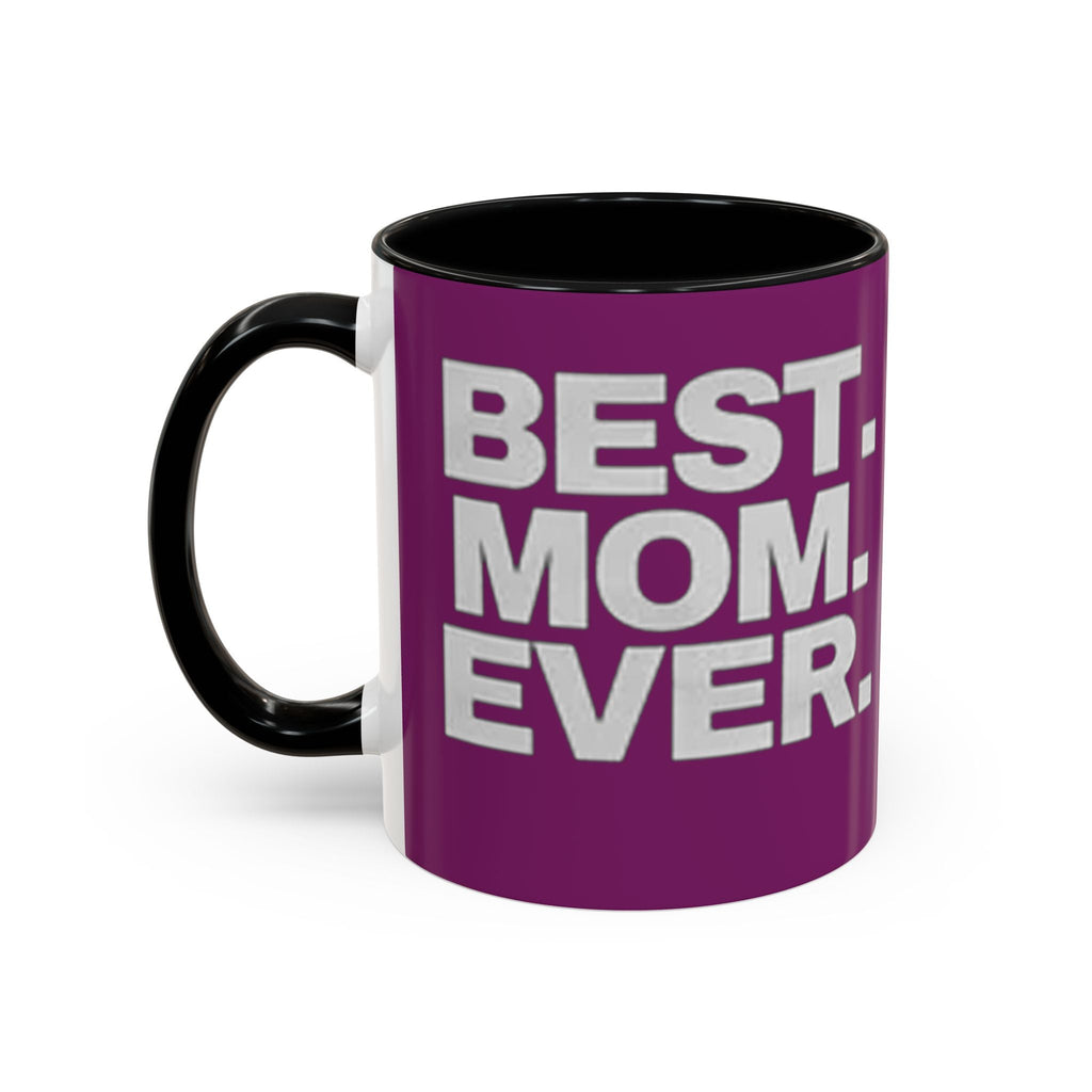 Best. Mom. Ever. Purple Accent Coffee Mug Printify Mug  314 Originals