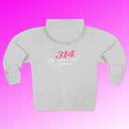 'Queen' Chest Logo Zip Hoodie — Women's Urban Streetwear - 314 Originals