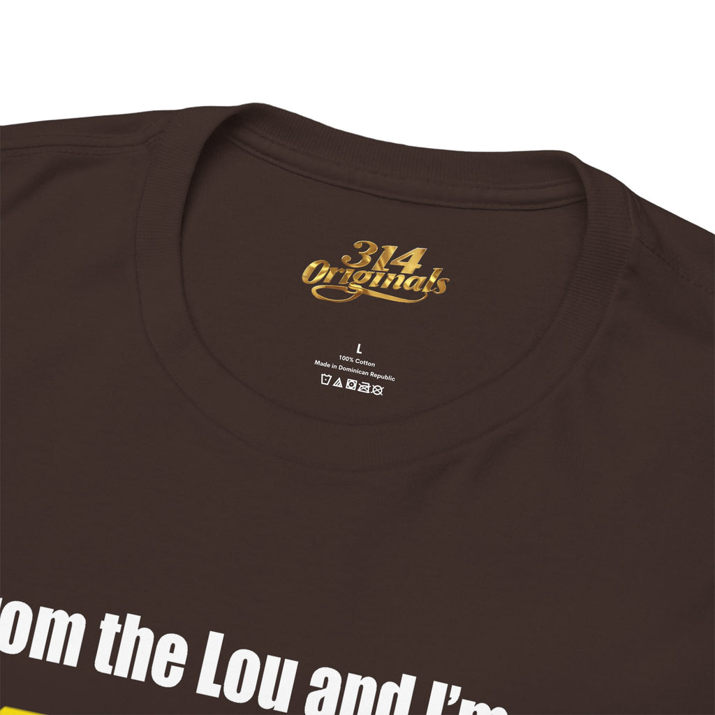 Proud Missouri Flag T-Shirt — "From the Lou and I’m... PROUD" - 314 Originals