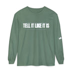 Tell It Like It Is Long Sleeve Tee — "No Scripts... No Filters... No Bullsh*t" Statement Shirt Printify Long-sleeve  314 Originals