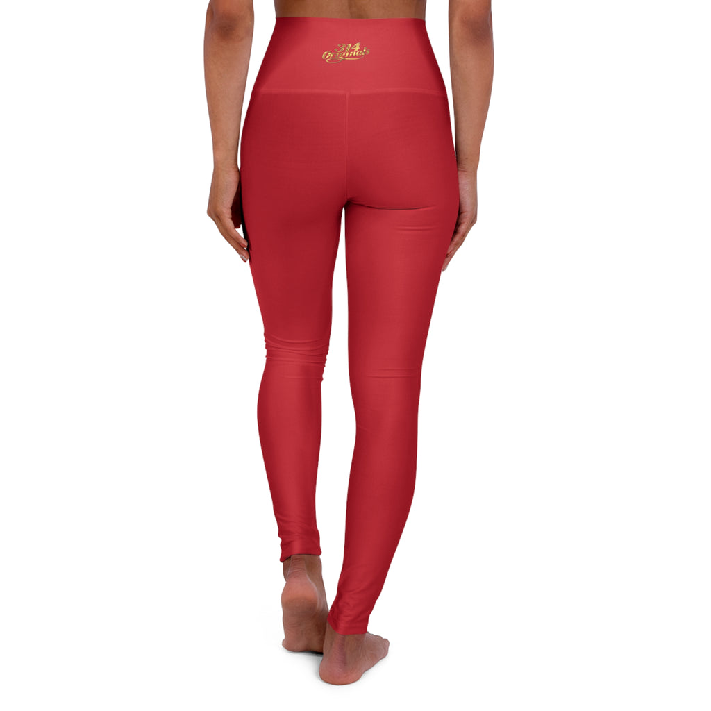 Yoga Leggings — High-Waisted Leggings with Pink “Originals” Side Script - 314 Originals