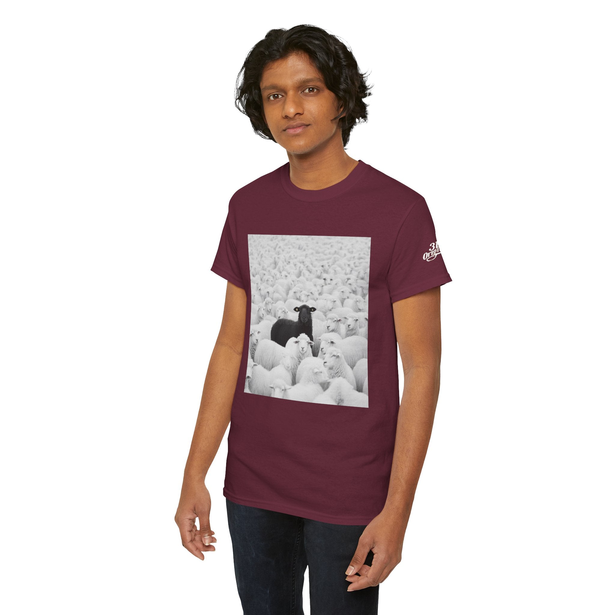 Black Sheep T-Shirt — Funny Contrast Sheep Graphic Tee