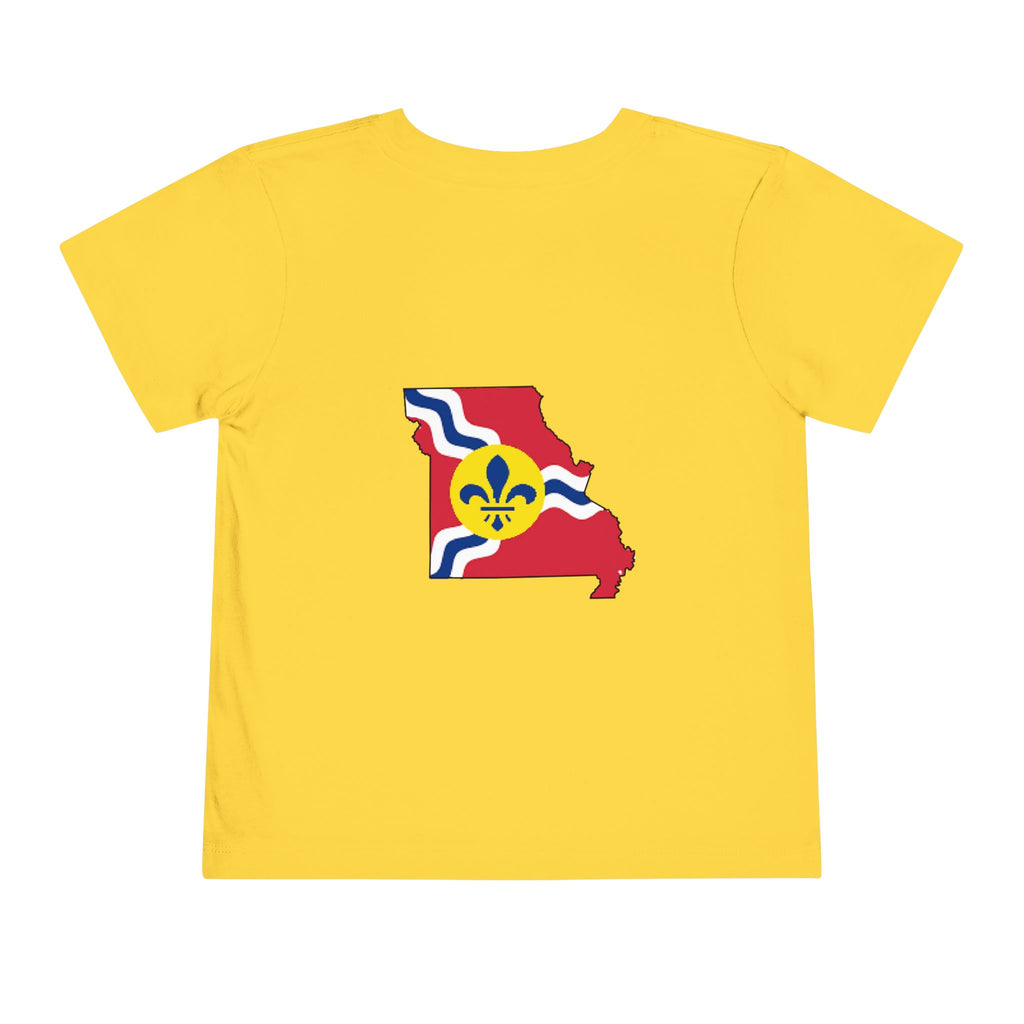 Toddler Tee — "From the Lou and I’m... Proud" St. Louis Flag Kids Shirt - 314 Originals