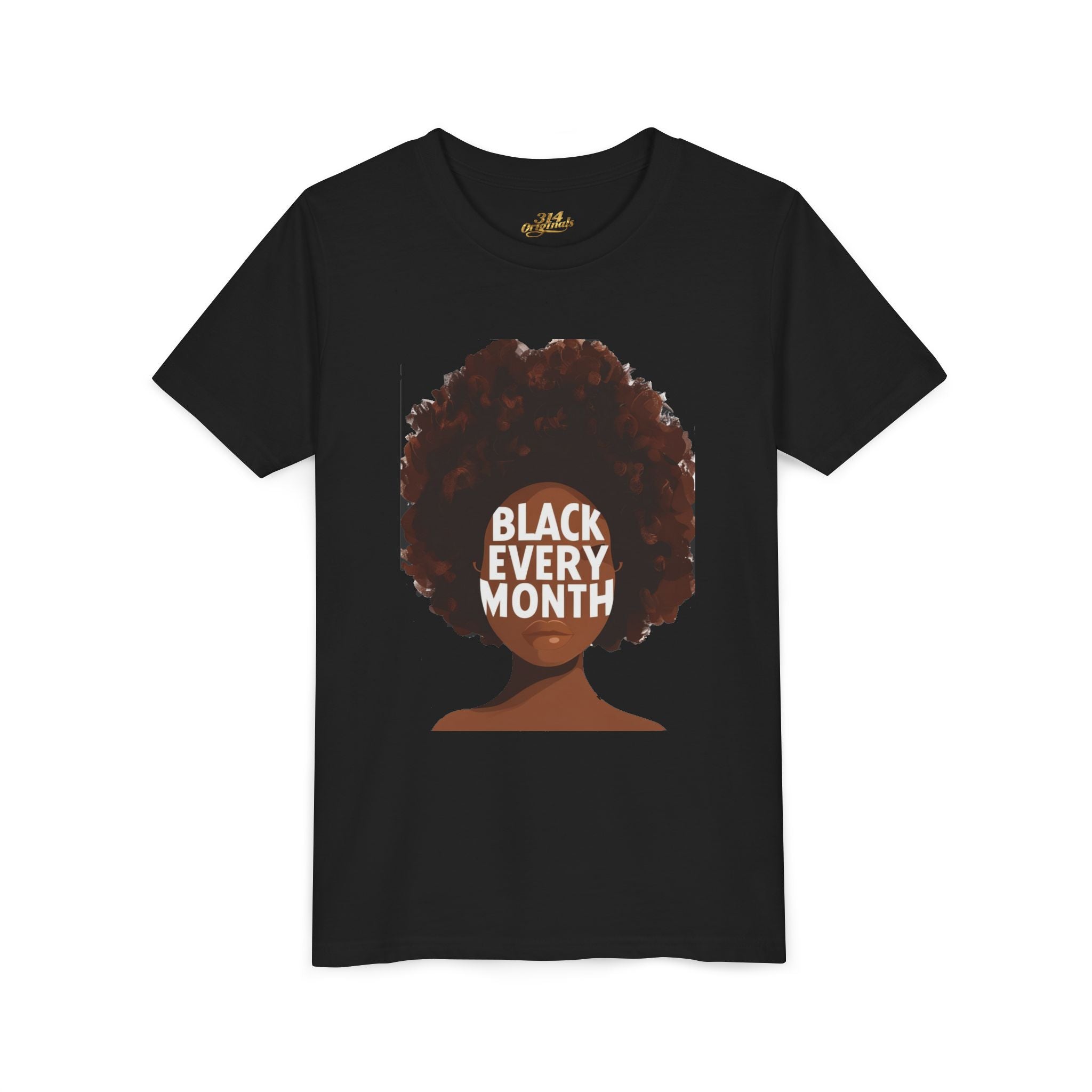 Black Every Month Youth Tee — Afro Pride Kids T-Shirt