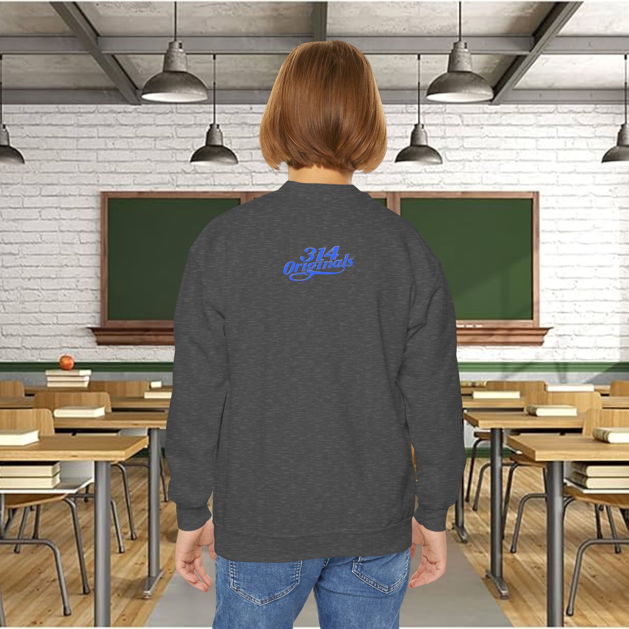Class of 2026 Youth Crewneck Sweatshirt – Graduation Bear Design