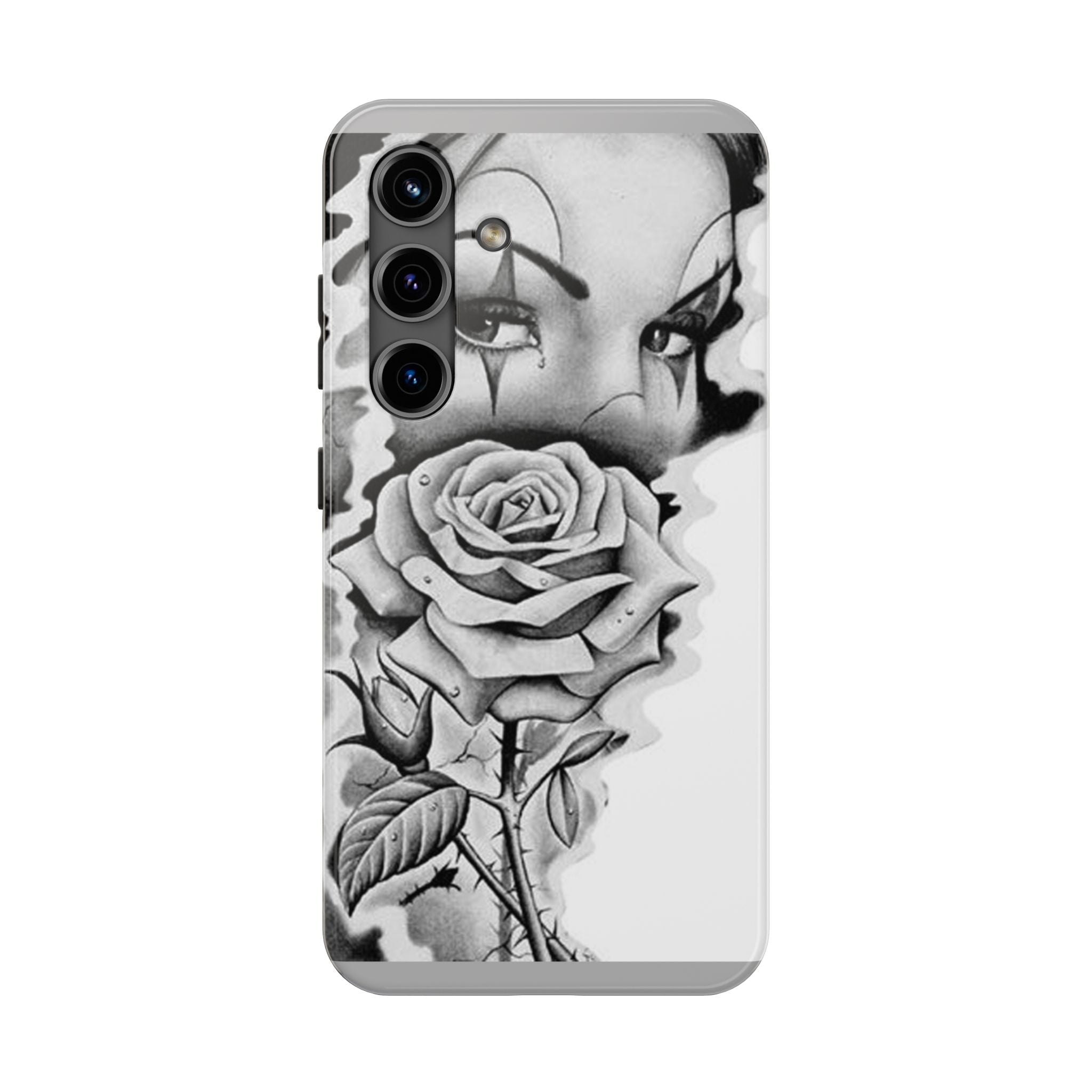 Noir Clown Face with Rose Shockproof Phone Cover - 314 Originals