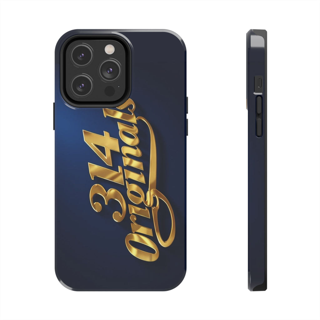 "314 Originals" Gold Script on Navy Tough Protective Case Printify Phone Case  314 Originals