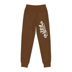 Brown Youth Joggers with 314 Originals Side Graphic — Kids Athletic Sweatpants - 314 Originals