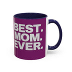 Best. Mom. Ever. Purple Accent Coffee Mug Printify Mug  314 Originals