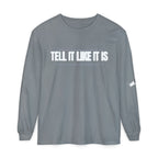 Tell It Like It Is Long Sleeve Tee — "No Scripts... No Filters... No Bullsh*t" Statement Shirt Printify Long-sleeve  314 Originals