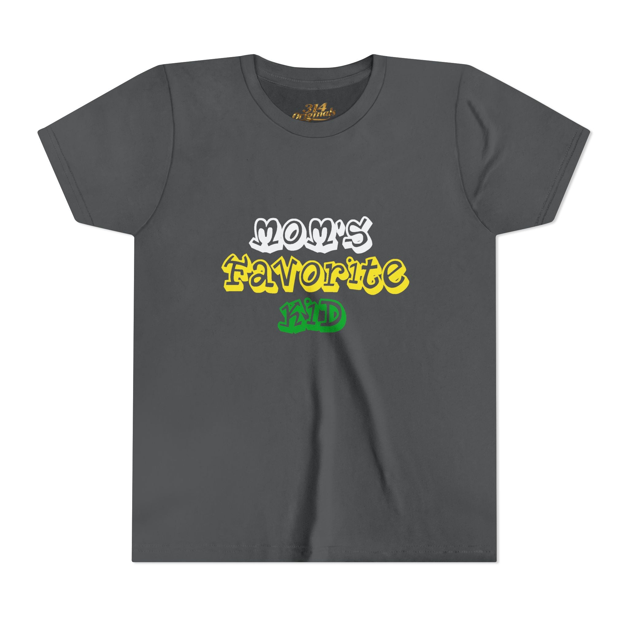 Boys "Favorite Kid" Retro Yellow & Green Graphic T-Shirt