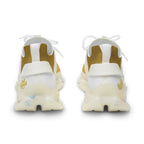 314 Gold Mesh Running Sneakers