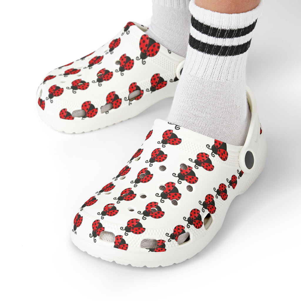Kids Ladybug EVA Foam Clogs — Lightweight Slip-On Sandals with 'Ladybugs' Print - 314 Originals
