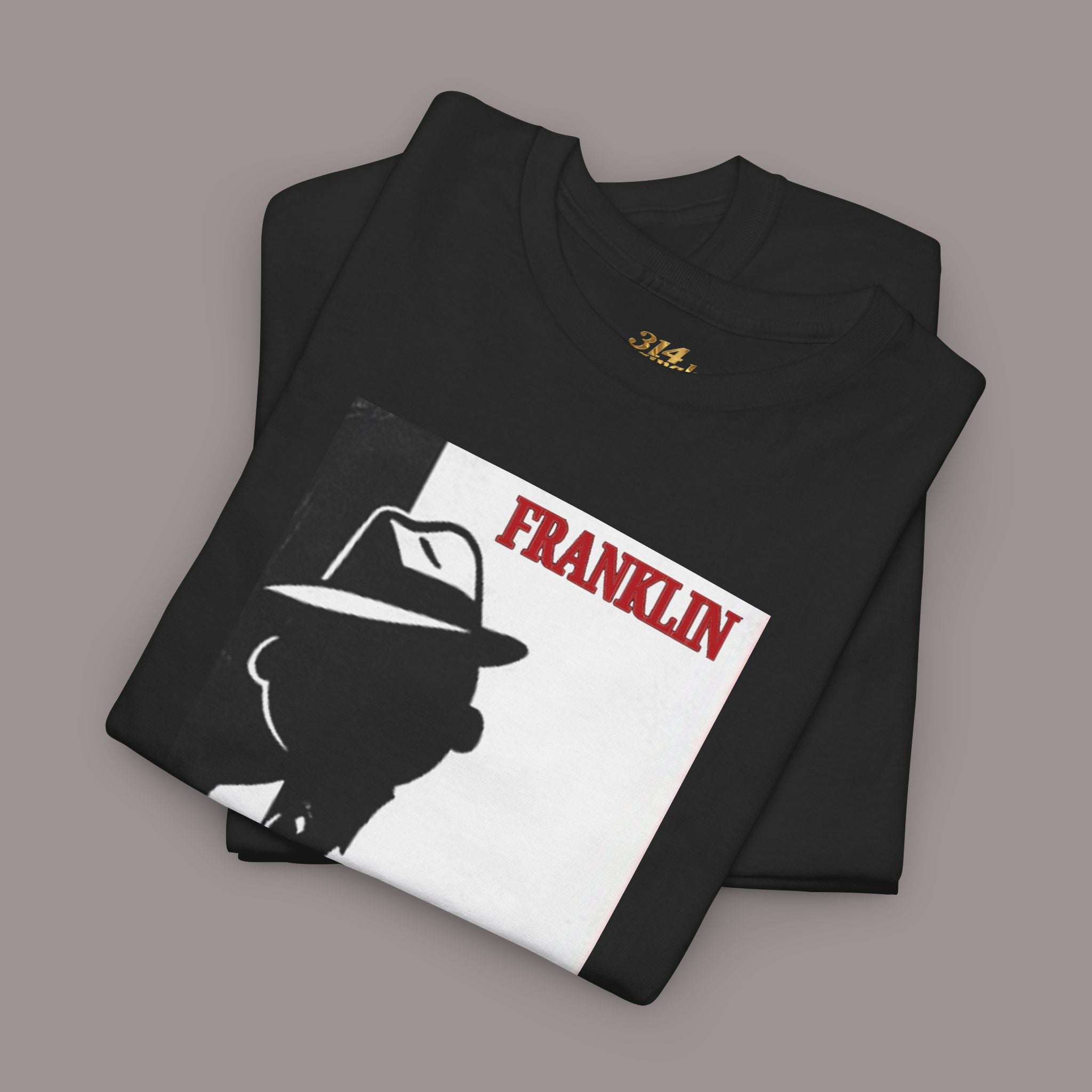 Franklin Noir Silhouette T‑Shirt