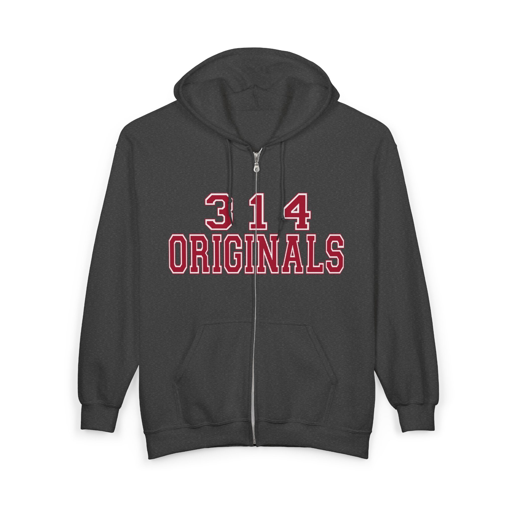 314 Originals Zip Hoodie — Retro Varsity Full-Zip Sweatshirt - 314 Originals
