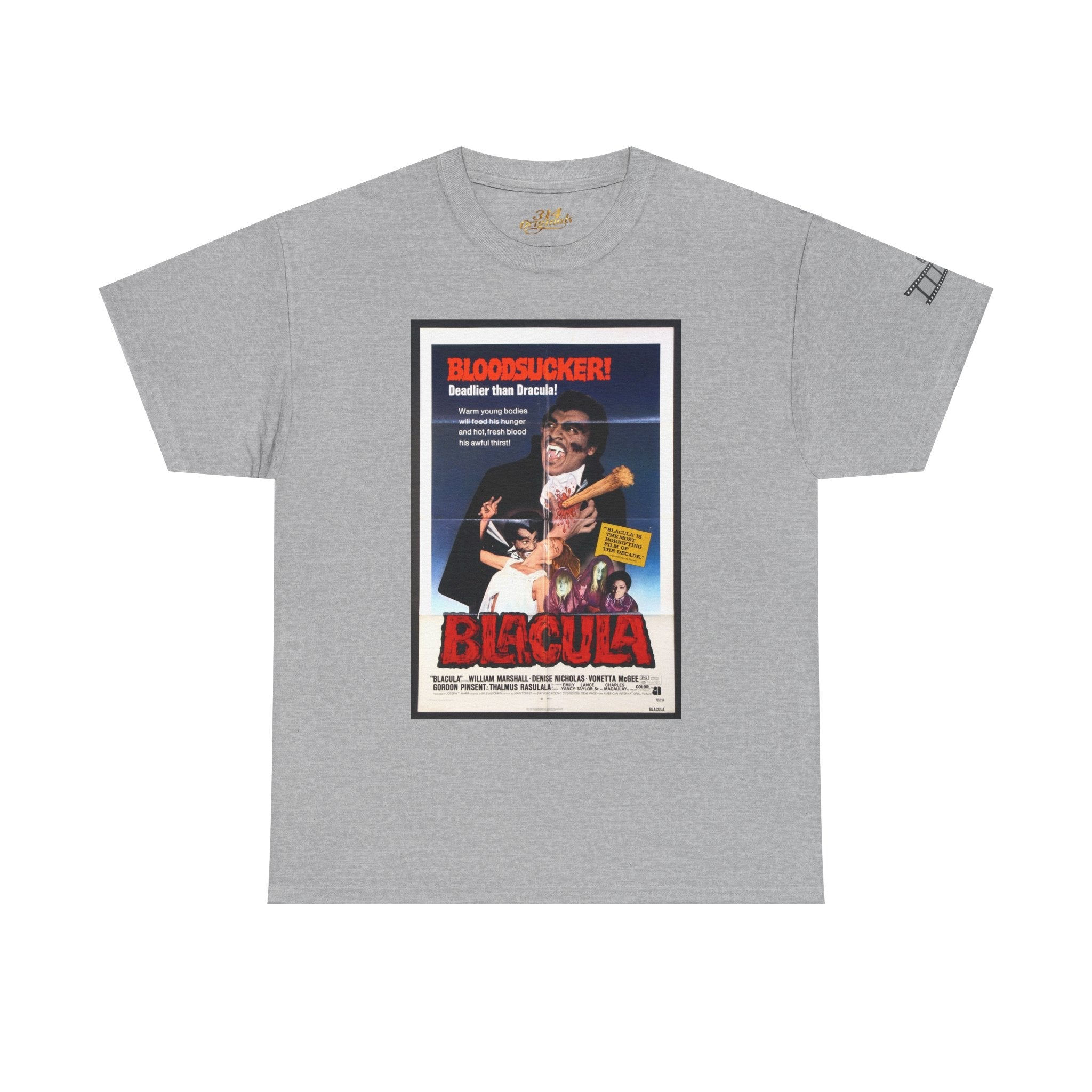 Blacula Movie Poster Tee — Vintage 'BLOODSUCKER! Graphic T-Shirt Printify T-Shirt  314 Originals