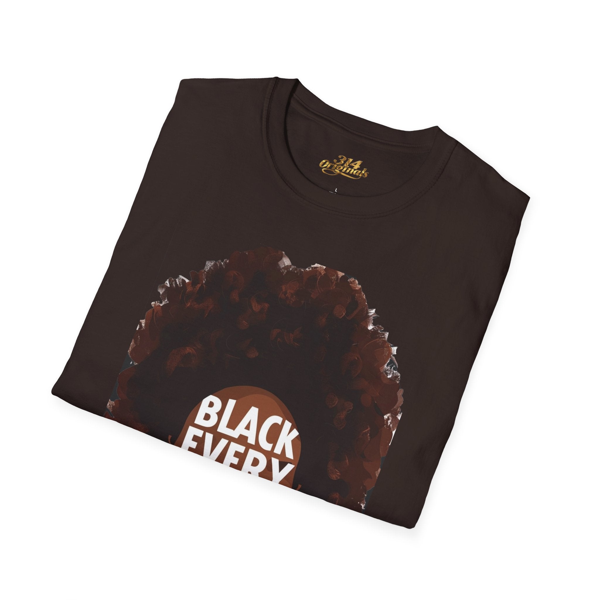 Black Every Month T-Shirt — Afrocentric Pride Graphic Tee - 314 Originals