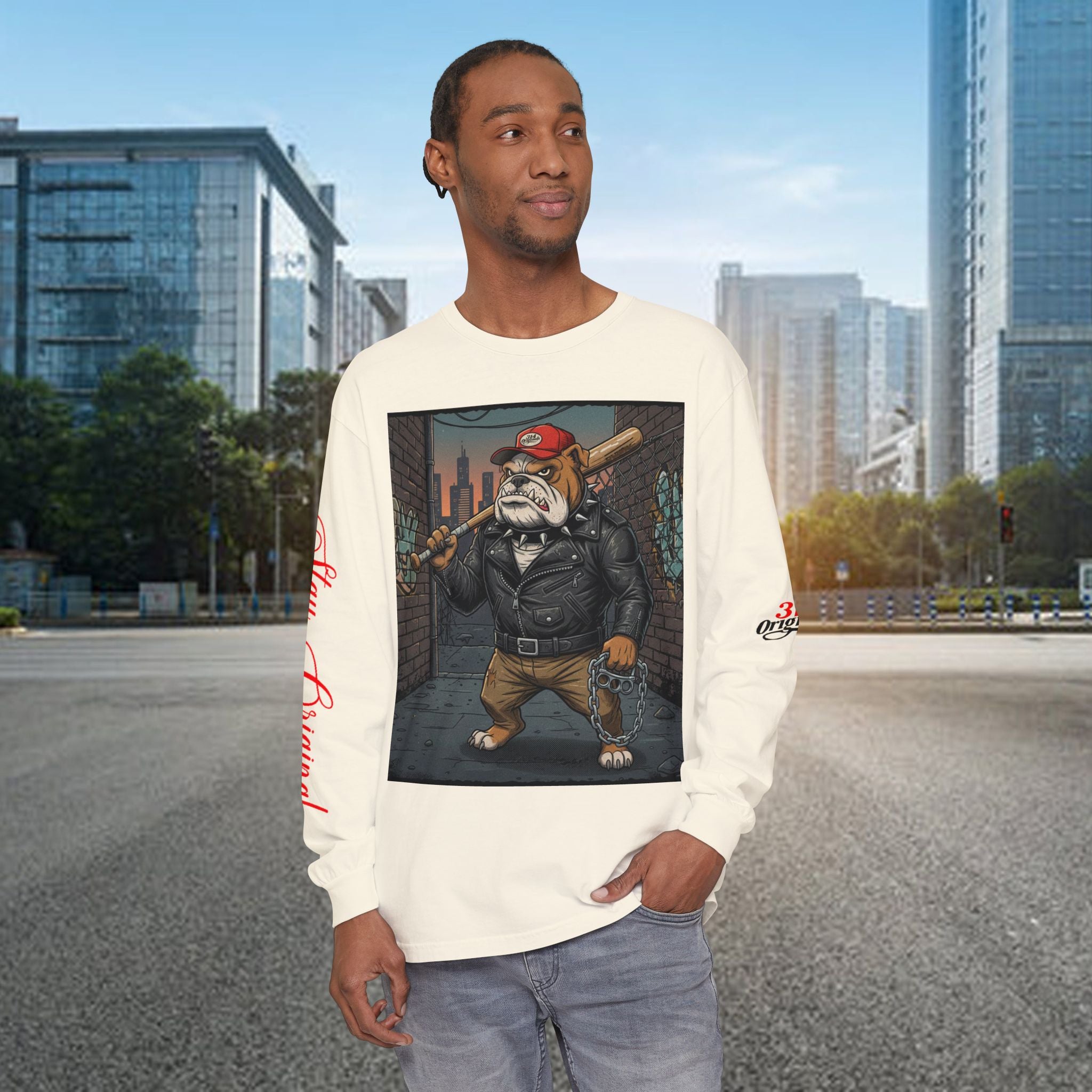 Stay Original Bulldog Brawler Long Sleeve T‑Shirt - 314 Originals