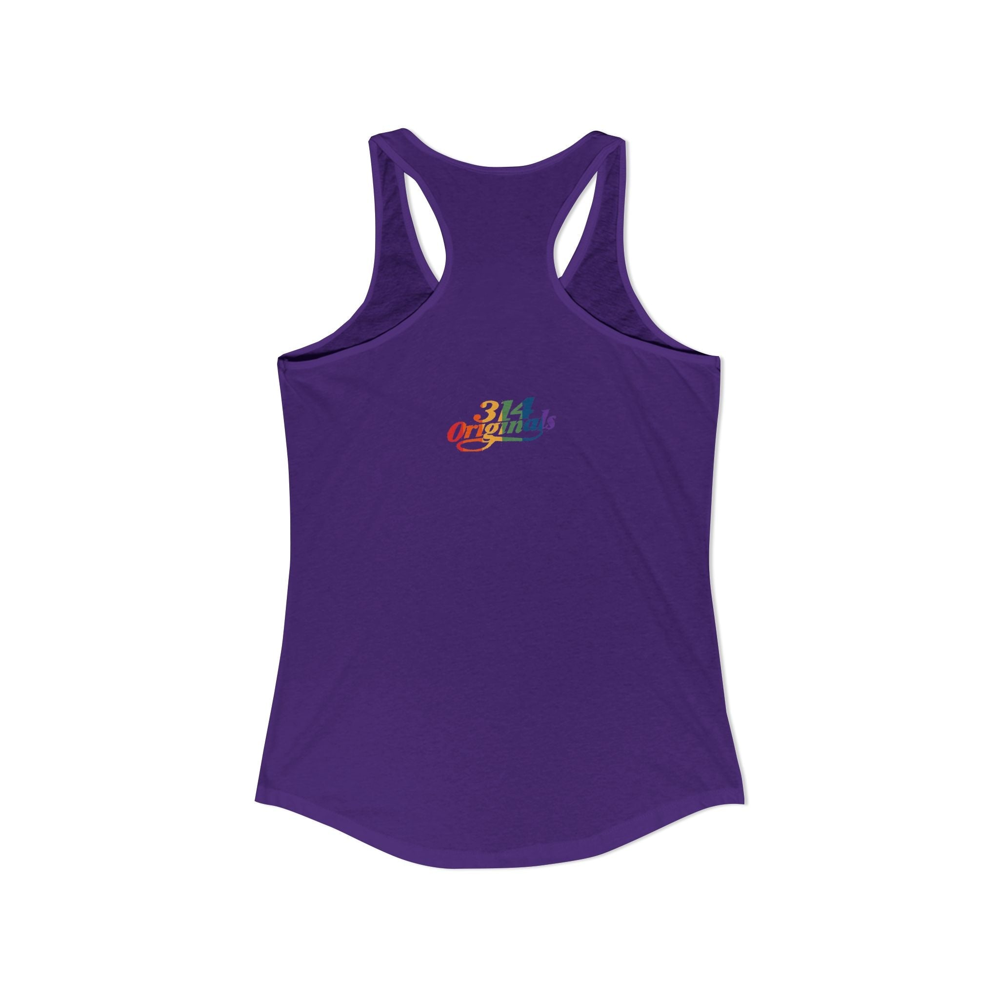 'PROUD' Women's Ideal Racerback Tank Printify Tank Top  314 Originals