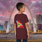 "From the Lou and I'm... Proud" St. Louis Flag Kids Shirt - 314 Originals