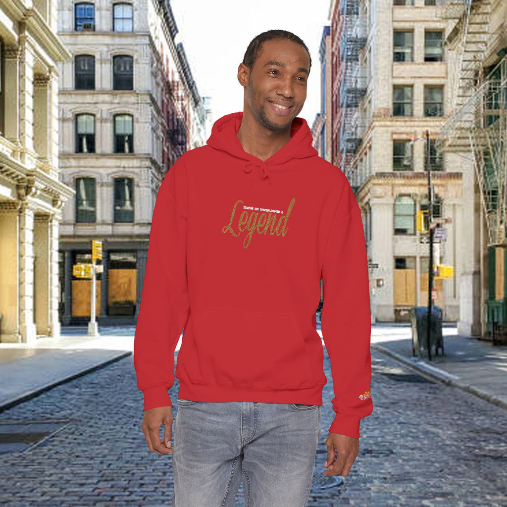 Legend Script Hoodie-Cozy Pullover with Gold Text - 314 Originals