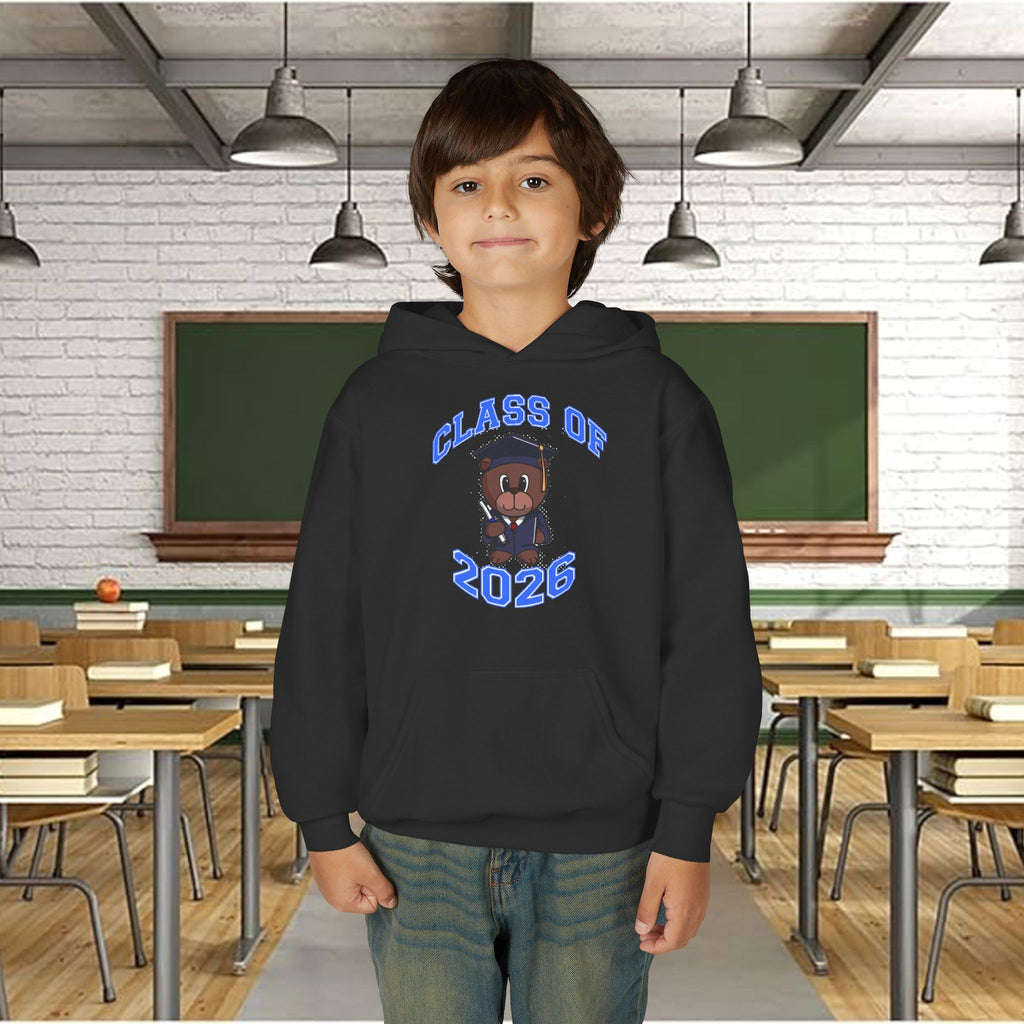 Youth Hoodie - 'Class of 2026' Graduation Bear Hoodie with '314 Originals' Back Print