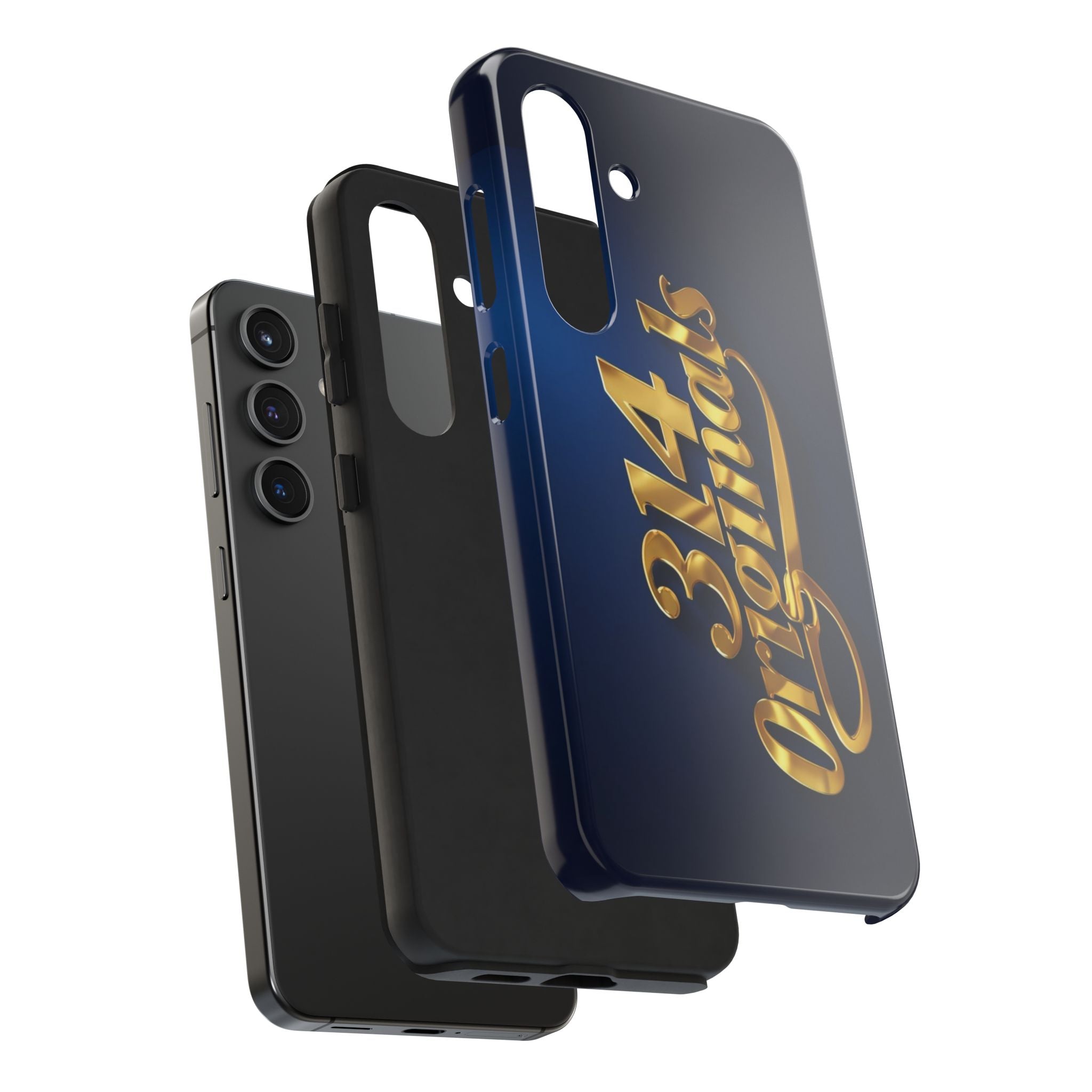"314 Originals" Gold Script on Navy Tough Protective Case Printify Phone Case  314 Originals