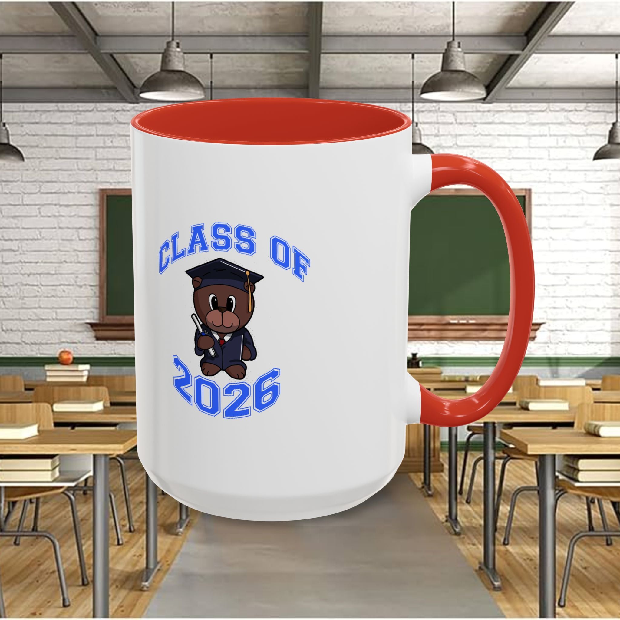 Graduation 2026 Accent Coffee Mug — Class of 2026 Grad Gift