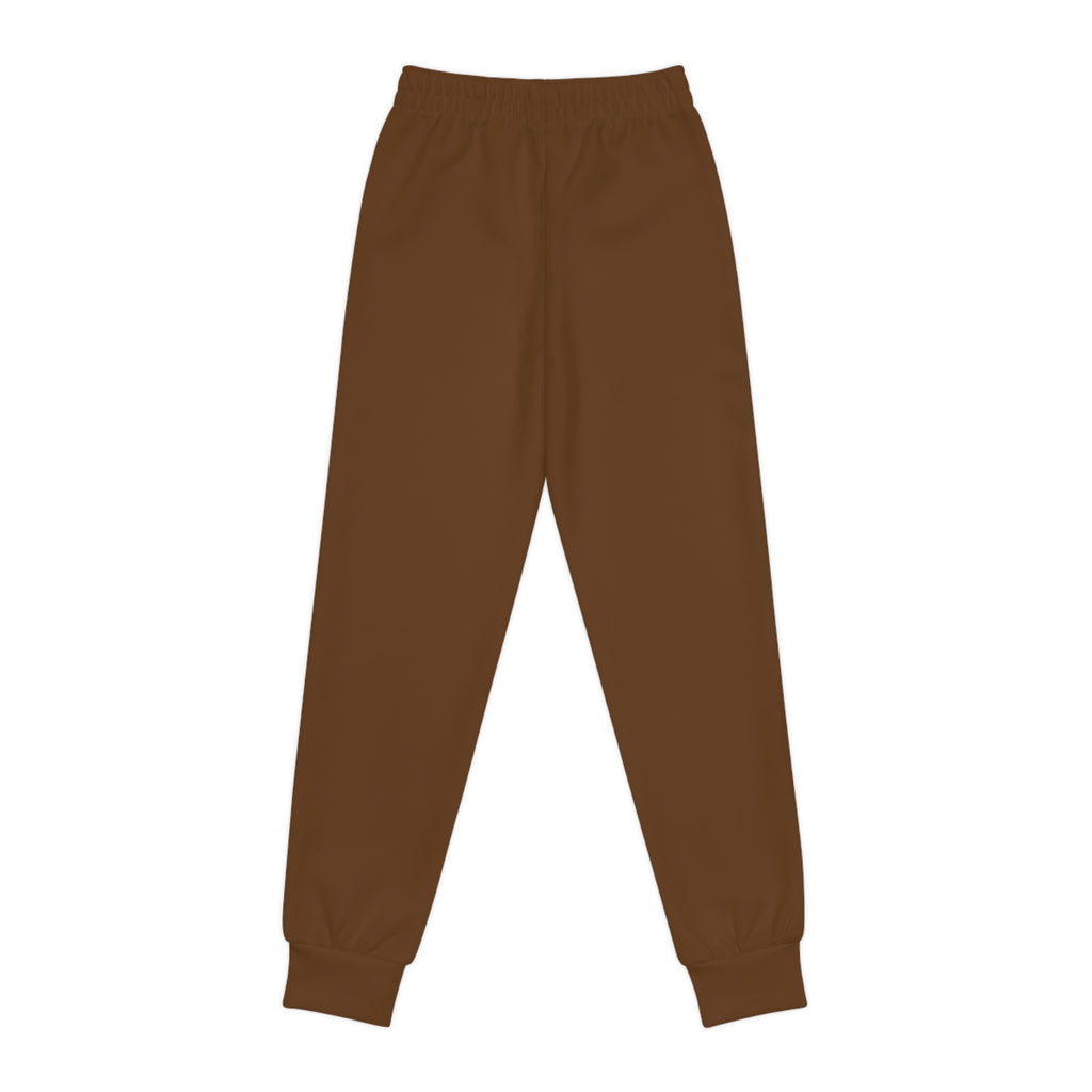 Brown Youth Joggers with 314 Originals Side Graphic — Kids Athletic Sweatpants - 314 Originals