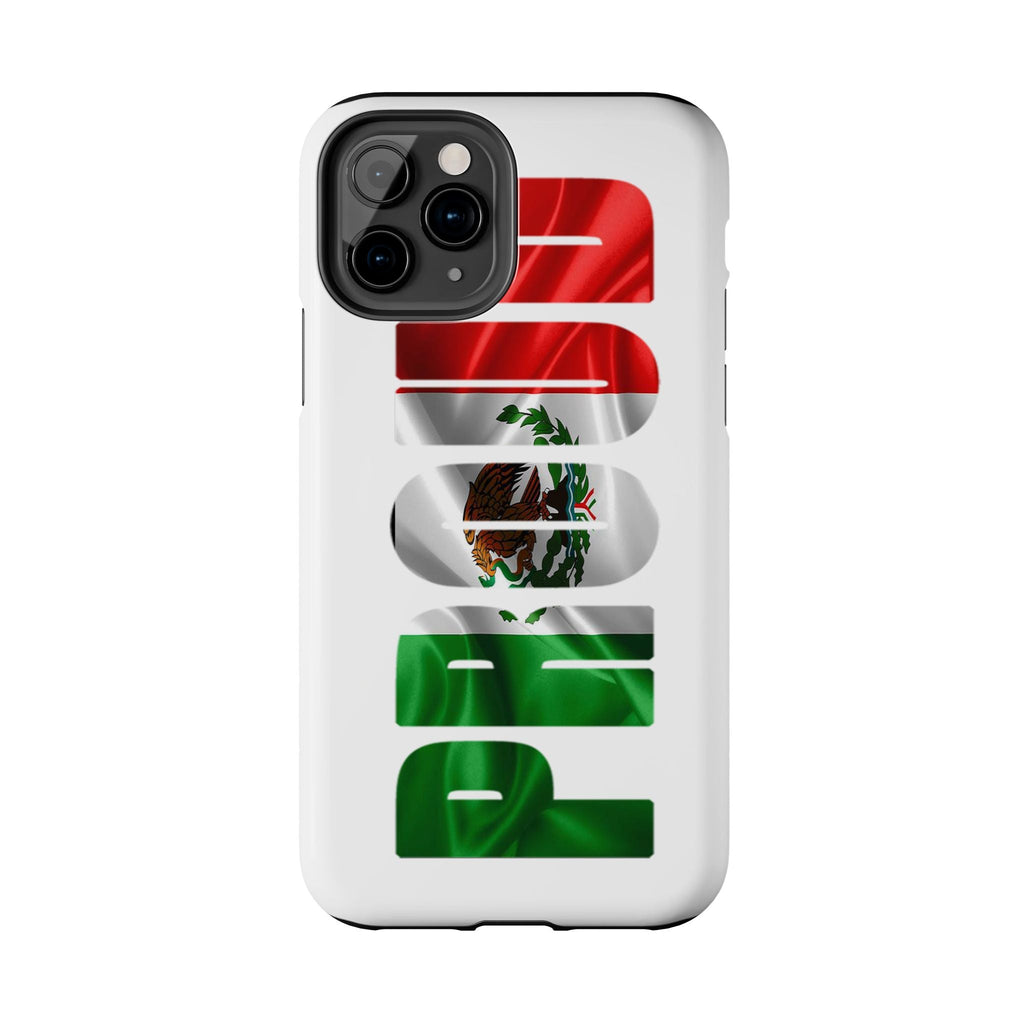 Mexico Pride Tough Phone Case — Mexican Flag Vertical 'PRIDE' Design Printify Phone Case  314 Originals