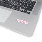 #BADDIE Pink Script Kiss-Cut Sticker — Trendy Laptop & Water Bottle Decal Printify