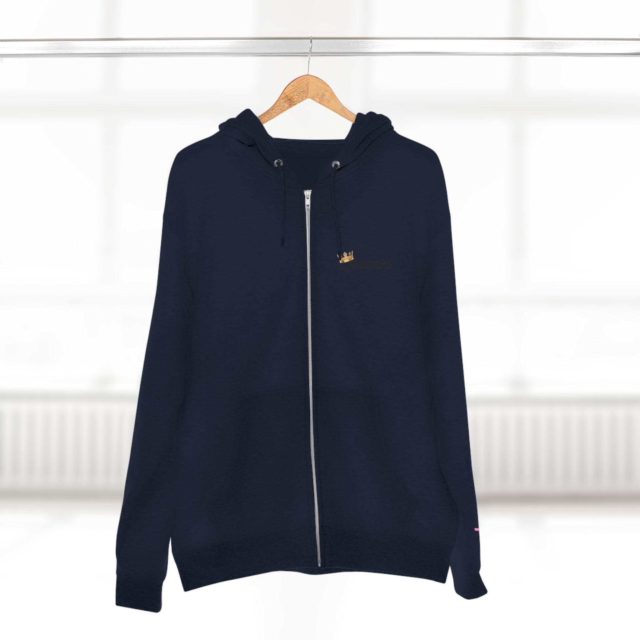 'Queen' Chest Logo Zip Hoodie — Women's Urban Streetwear - 314 Originals